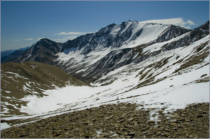 Кавказ. Вид с перевала Джикаугенкёз